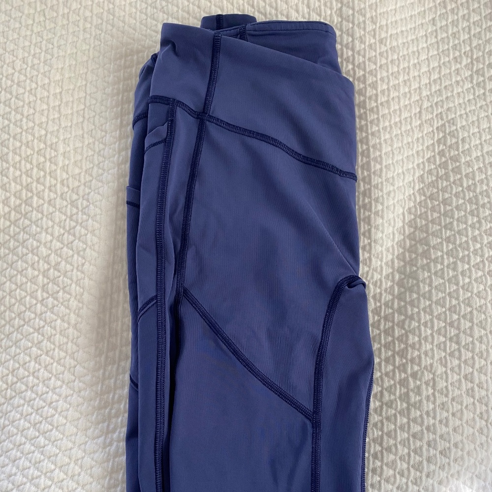 Deep blue Lululemon leggings